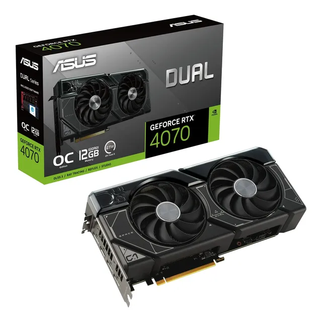 Placa de Video ASUS GeForce RTX 4070 12GB GDDR6X DUAL OC - OUTLET