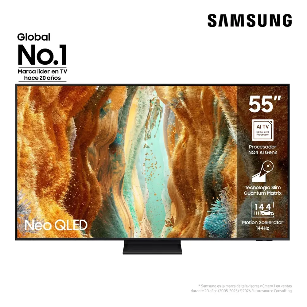 Smart tv Samsung Neo Qled 55 Tizen 4k Qn70f Negro Vision AI