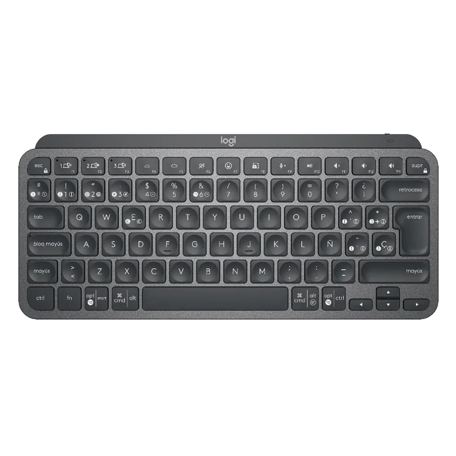 TECLADO LOGITECH WIRELESS MX KEYS MINI BLACK RETROILUM