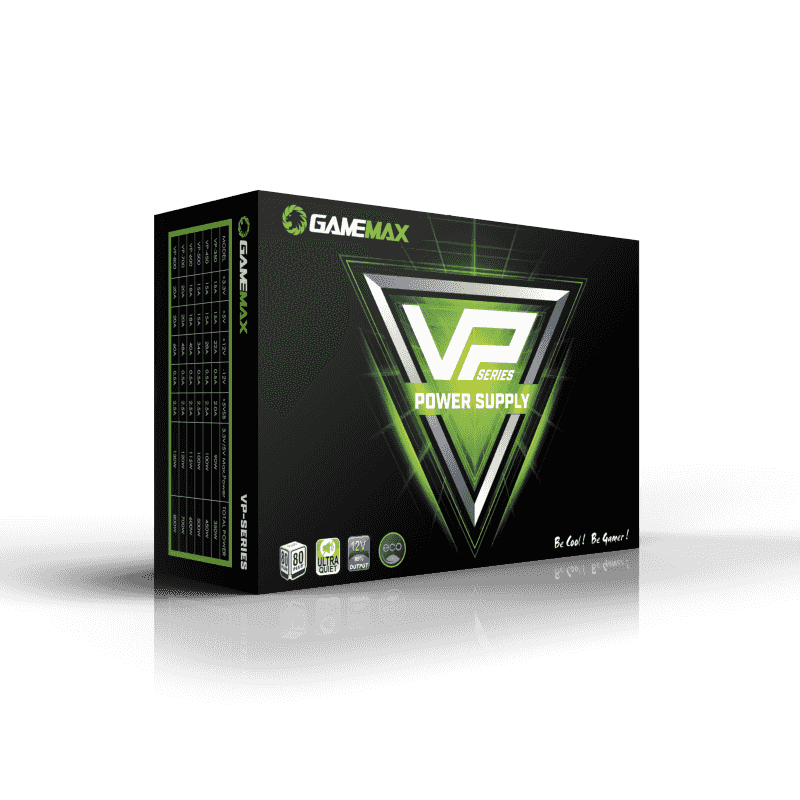 FUENTE VP 600W GAMEMAX 80 PLUS FAN 12CM