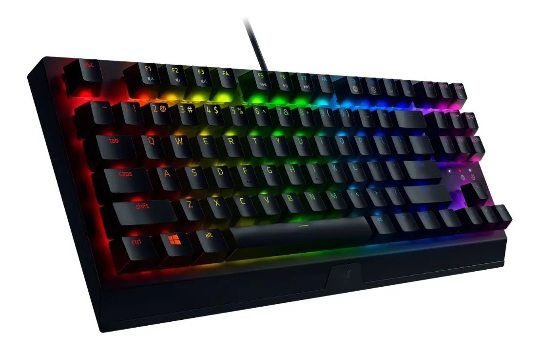 Teclado Mecánico Gamer Razer Blackwidow V3 Tkl Rgb Usb Us Negro Inglés Us