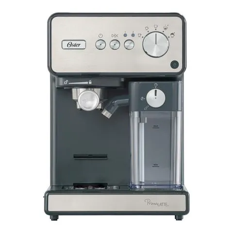 Oster Cafetera Automática de Espresso, PrimaLatte, Acero Inoxidable, BVSTEM6604SS