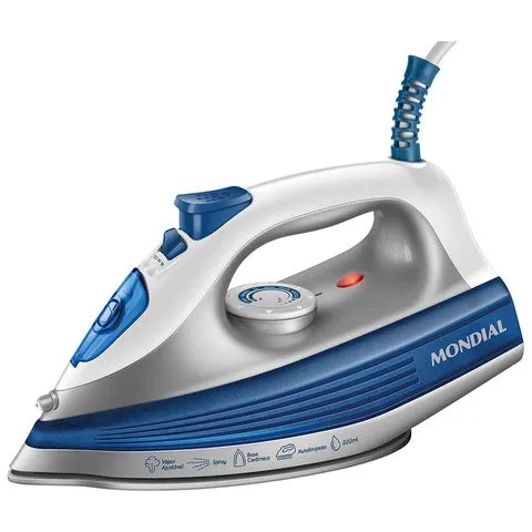 Plancha a Vapor Mondial FVN-01-BL 1200W Base Ceramica