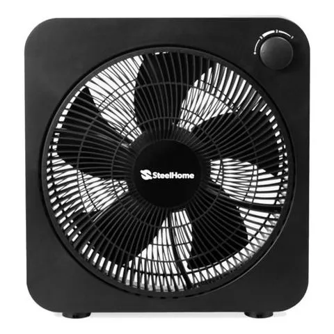 Ventilador Piso Turbo Steel Home Sht12 De 3 Vel 5 Aspas