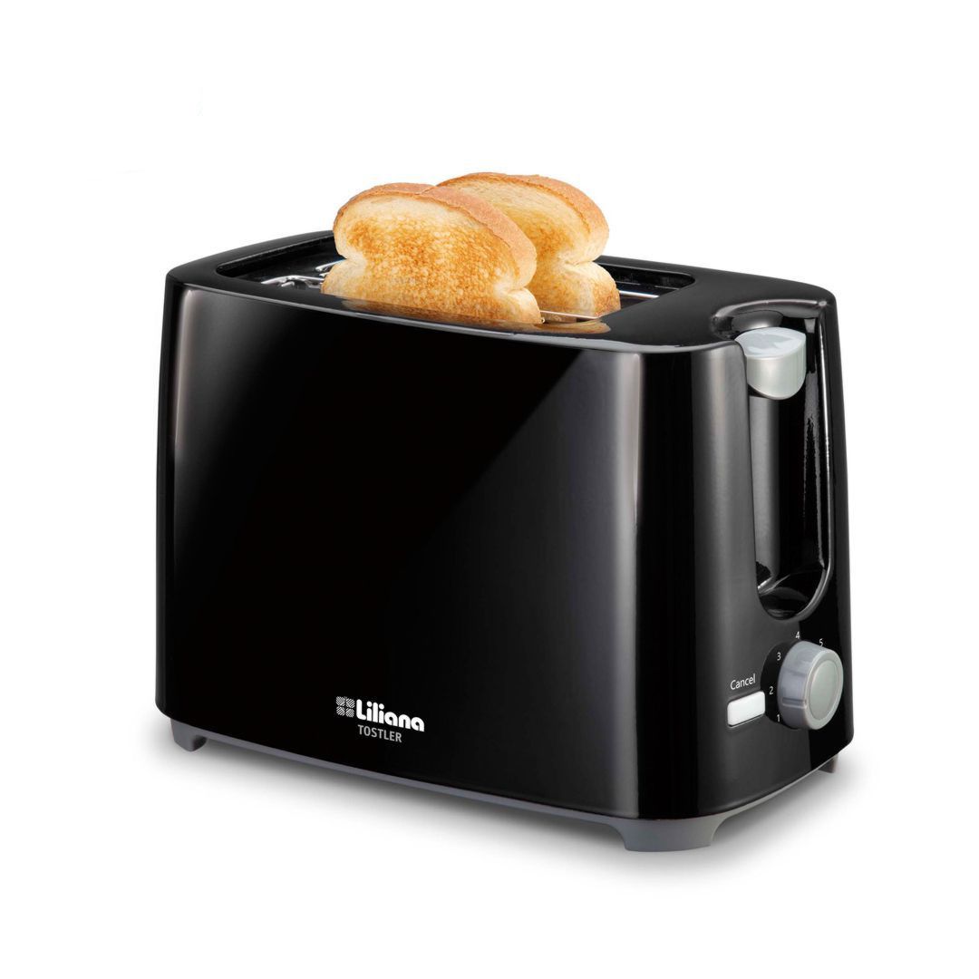 TOSTADORA 750W NEGRA TOSTLER LILIANA AT900