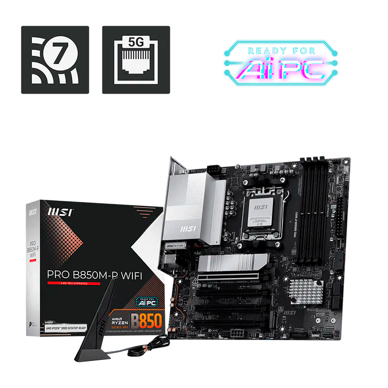 Mother MSI PRO B850M-P WIFI DDR5 - AM5