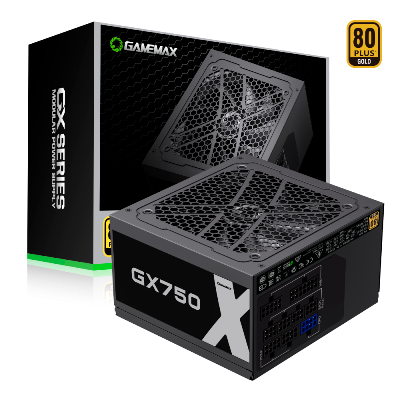 Fuente GAMEMAX 750W 80 Plus Gold GX-750 M
