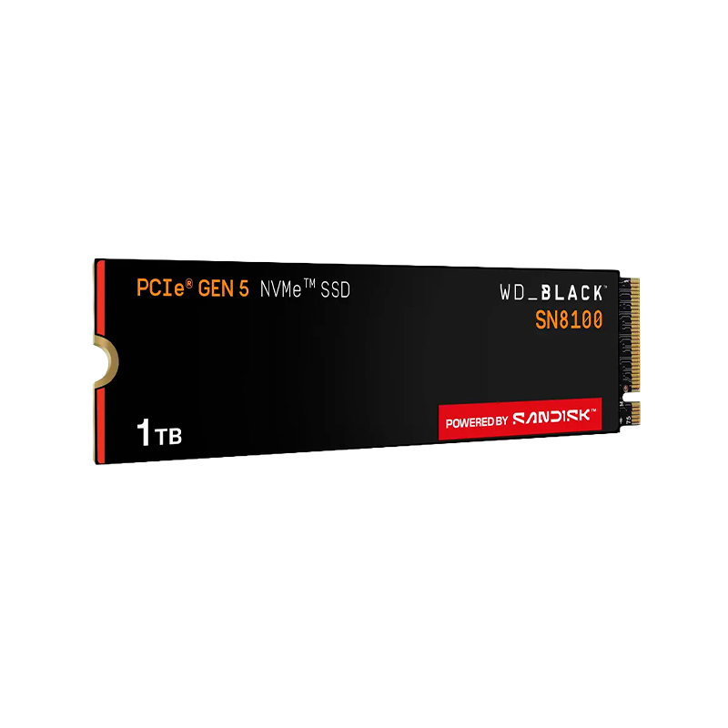 Disco Solido SSD 1TB Western Digital SN8100 Black M.2 NVMe PCIe 5.0