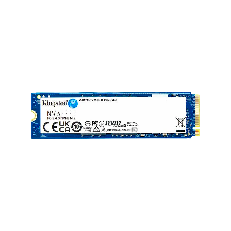 Disco Sólido SSD M.2 Kingston 2TB NV3 6000MB/s NVMe PCI-E Gen4 x4 BULK