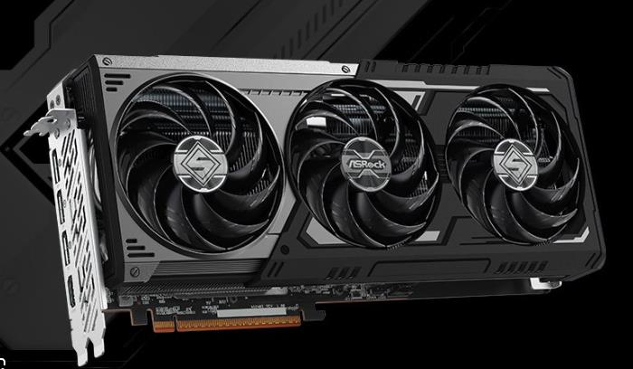 Placa de Video ASRock Radeon RX 9070 GRE Steel Legend Dark OC 12GB