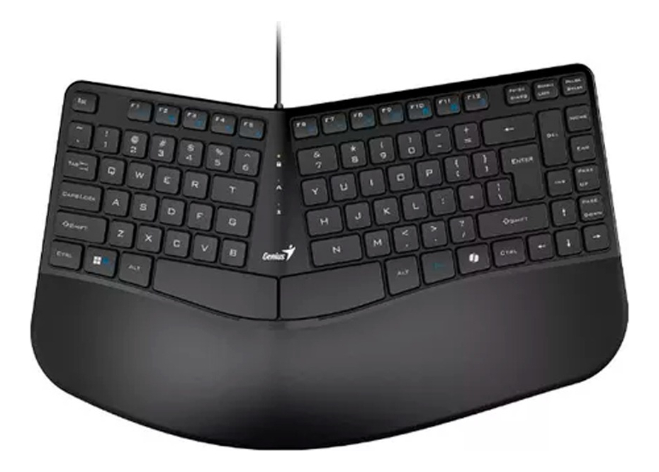 Teclado Genius Curvo Ergonomico Ergo Kb-700 Black USB