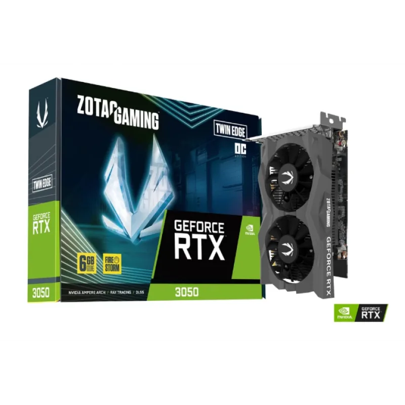 Placa de Video Zotac GeForce RTX 3050 6GB GDDR6 Twin Edge OC