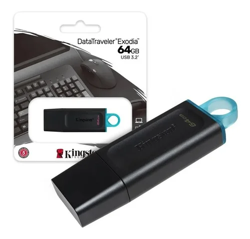 Pendrive Kingston 64GB Exodia DTXM Negro 3.1