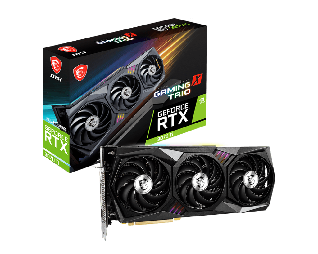 Placa de Video MSI GeForce RTX 3070 TI Gaming X Trio 8GB DDR6