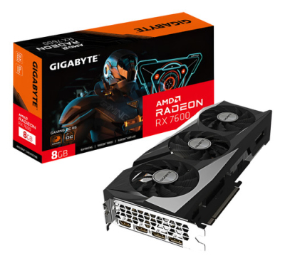 Placa de Video Gigabyte Radeon RX 7600 8GB GDDR6 Gaming OC