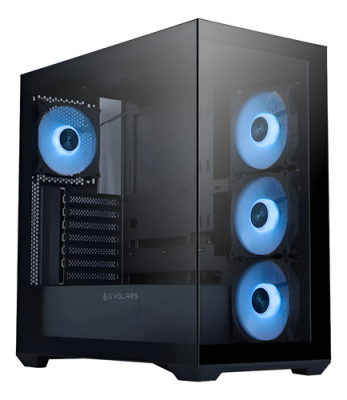 Gabinete Evolabs Progression Evo-300Ab X4 Fan Argb