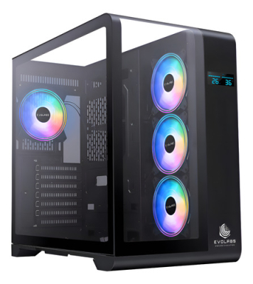 GABINETE EVOLABS SYNERGY EVO-400AB ARGB X4