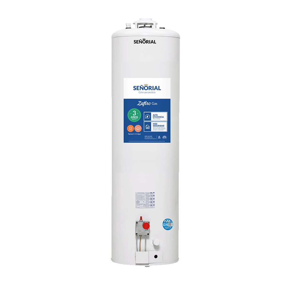 Termotanque Gas 120Lts Señorial TSZP1-120 Pie C/Superior