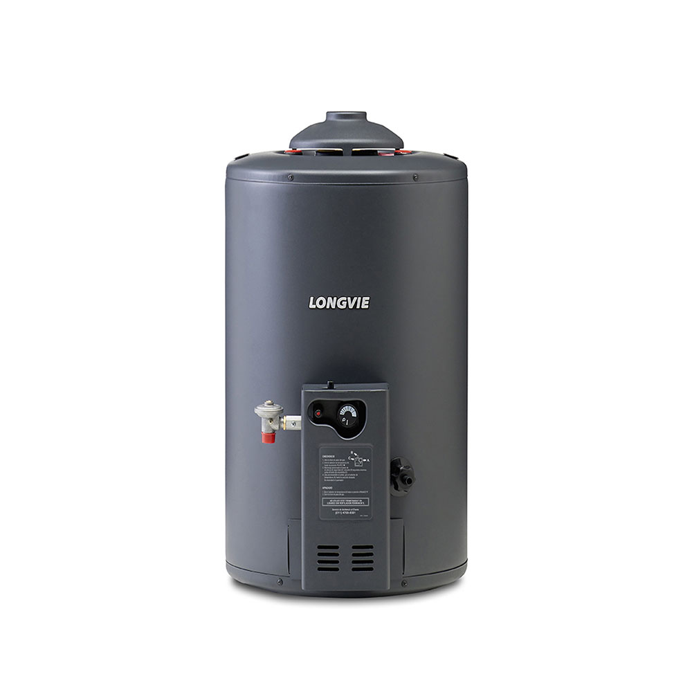 Termotanque a Gas Longvie 48Lts TP350AR Potenciado Pie-Colgar C/Superior