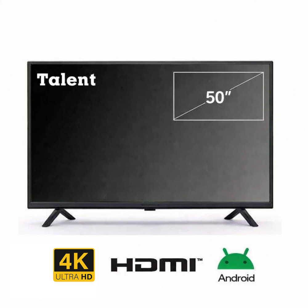 Smart TV 50" Talent 4K UHD 50TAL4K Android Negro