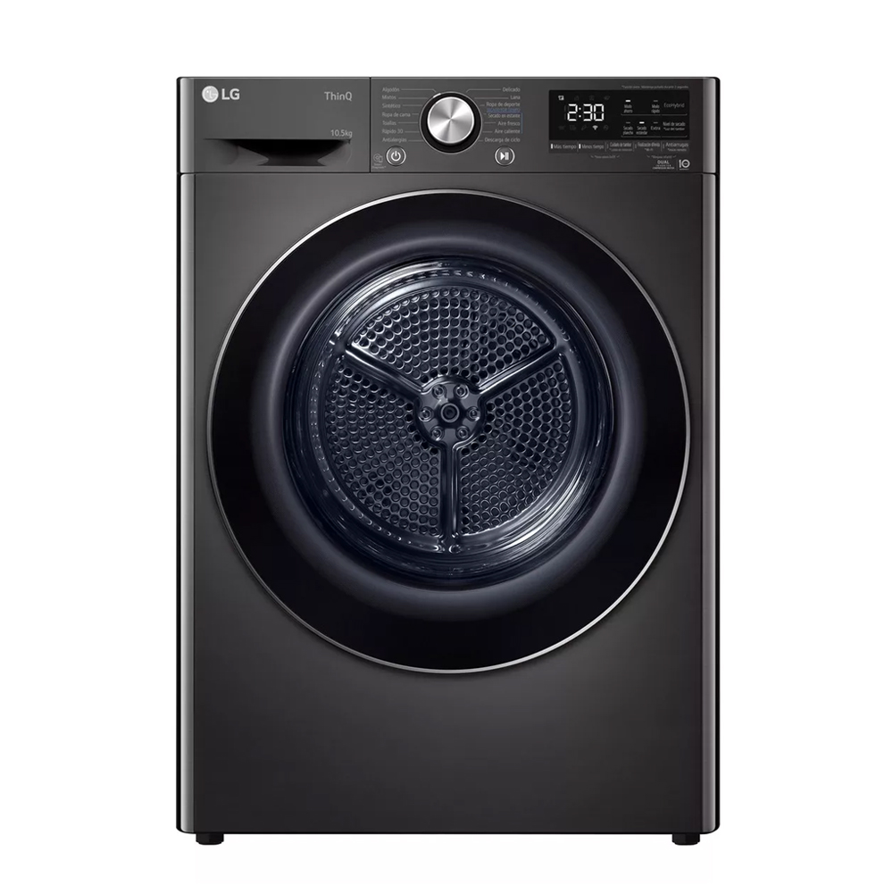 Secarropas por Calor 10.5kg LG DF11BVC2S6 Inverter Black Steel