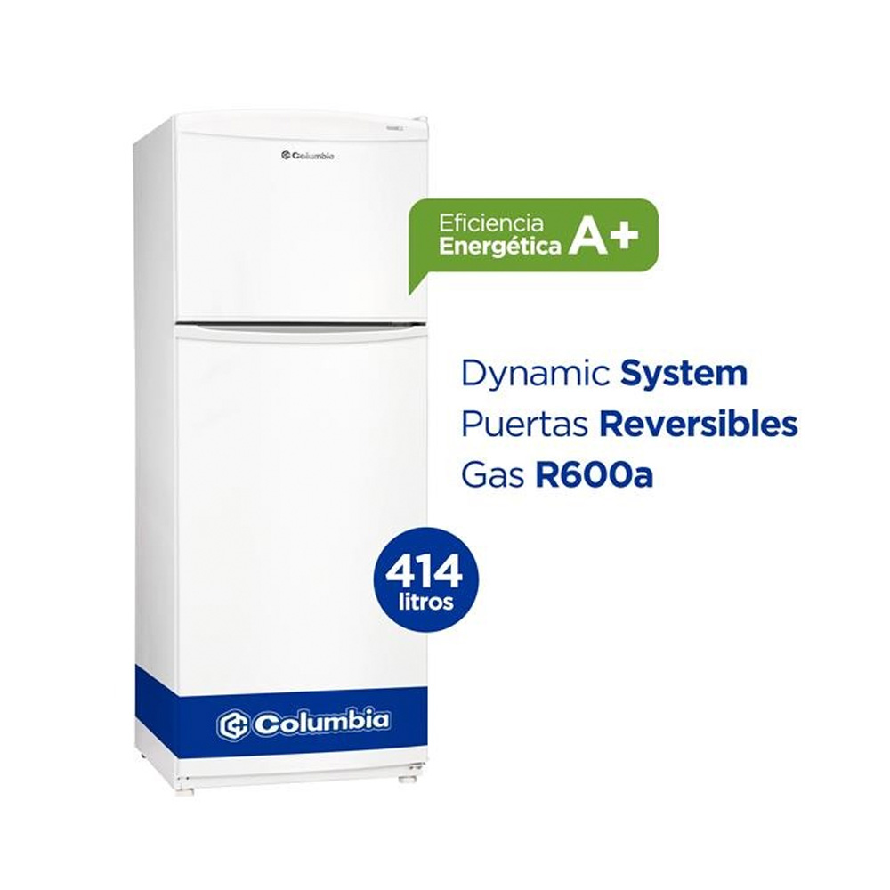 HELADERA CHD43/10 C/FREEZER 414LTS. BLANCA