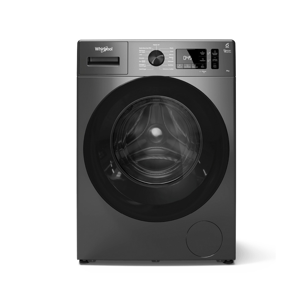 Lavarropas Automático Whirlpool WNQ80BS 8Kg 1200rpm Xpert Inverter Titanium
