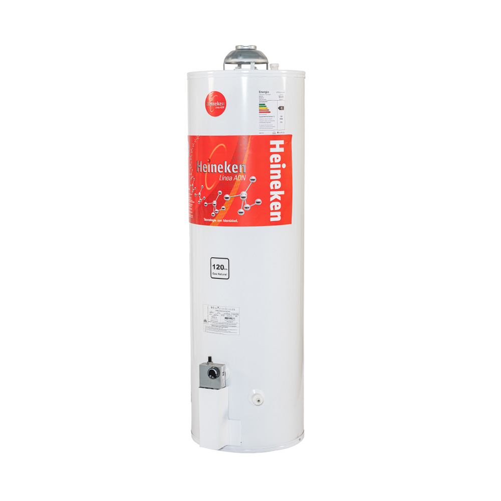 Termotanque a Gas 120Lts Heineken ADN AP-120 Pie C/Superior
