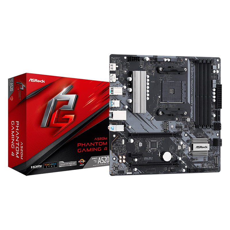 Mother ASRock A520M Phantom Gaming 4 – AM4