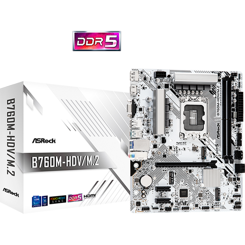 Mother ASRock B760M-HDV M.2 DDR5 – LGA1700