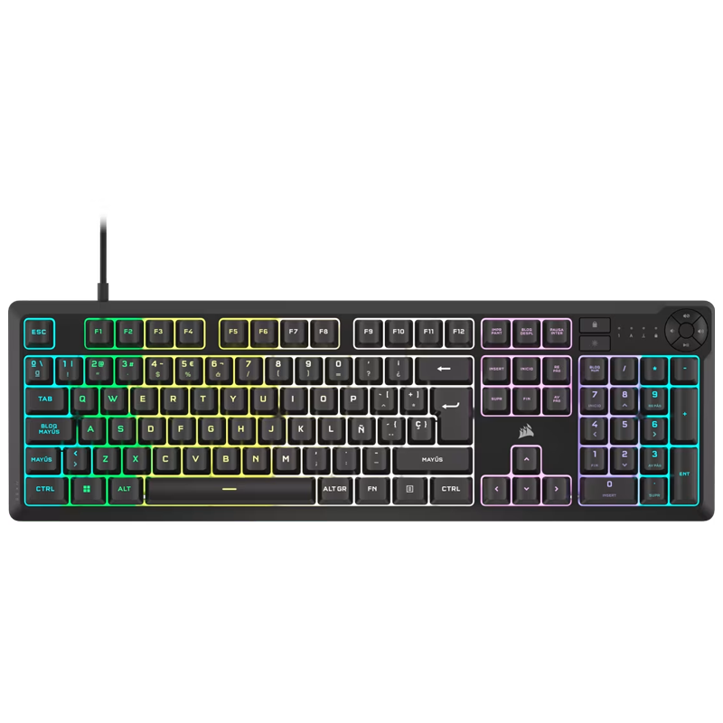 Teclado CORSAIR K55 Core RGB Membrana