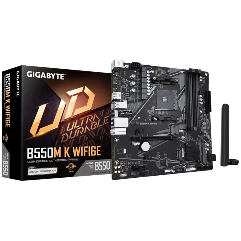Mother GIGABYTE B550M K WIFI 6E – AM4