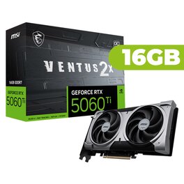 Placa de Video MSI Nvidia Geforce RTX 5060 Ti 16gb Ventus 2x OC Plus GDDR7