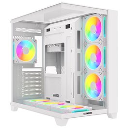 Gabinete Arkham Minor C/Coolers x7 ARGB White