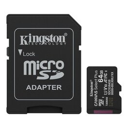Memoria Micro SD 64Gb Kingston Canvas Select Plus G3 C10 C/Adap 100MB/S