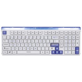 Teclado Magnético Aula Hero 99 White Wing Chun Switch Inglés White Blue RGB